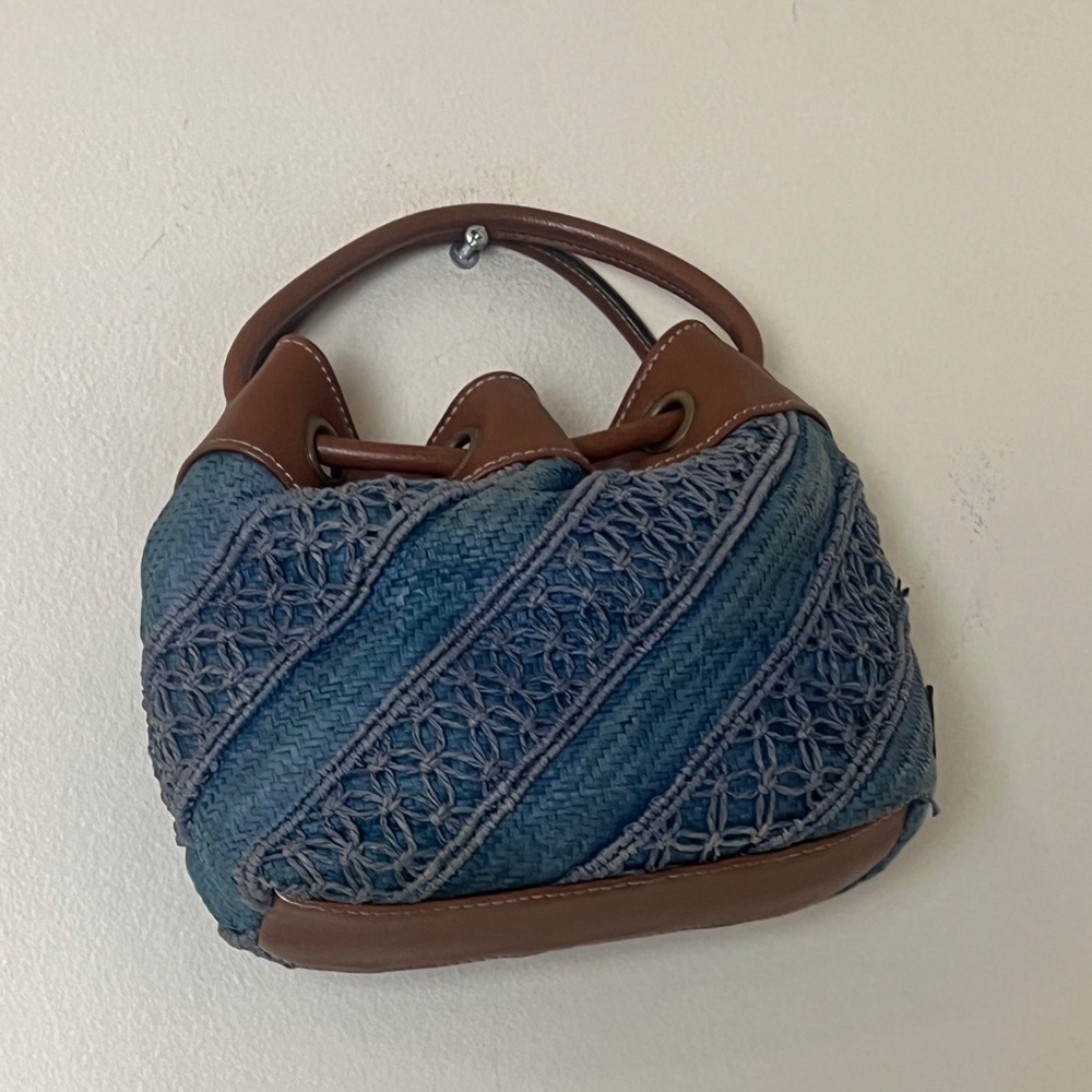 Tommy Hilfiger Denim Draw string Double Handbag. - Picture 11 of 16